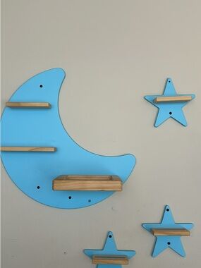 Tonie Blue Moon & Star Wall Shelf Set (Magnetic)